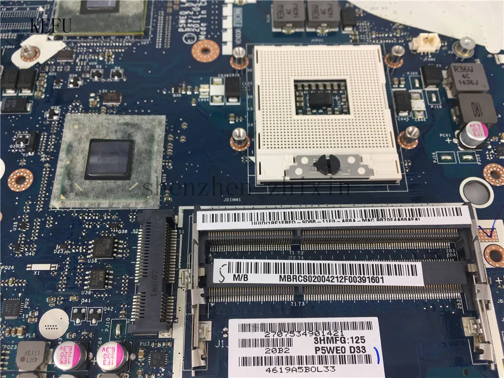 Материнская плата KEFU mbrcs02004. для ACER ASPIRE 5750 5750G 5755G Laptoop 1 ГБ GT520M Graphic LA 6901P|Материнские