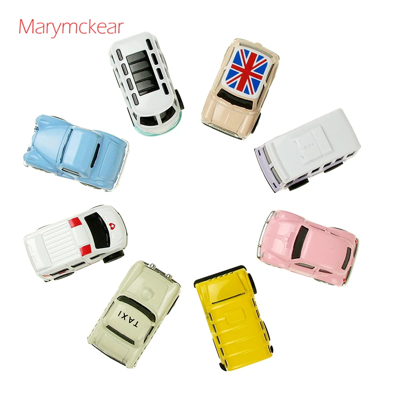 Mini Union City Car Boys Toys Taxi Bus Model Alloy Vehicle Toy Inertial Pull Back Best Gift for Children 8Pcs/ Set | Игрушки и хобби