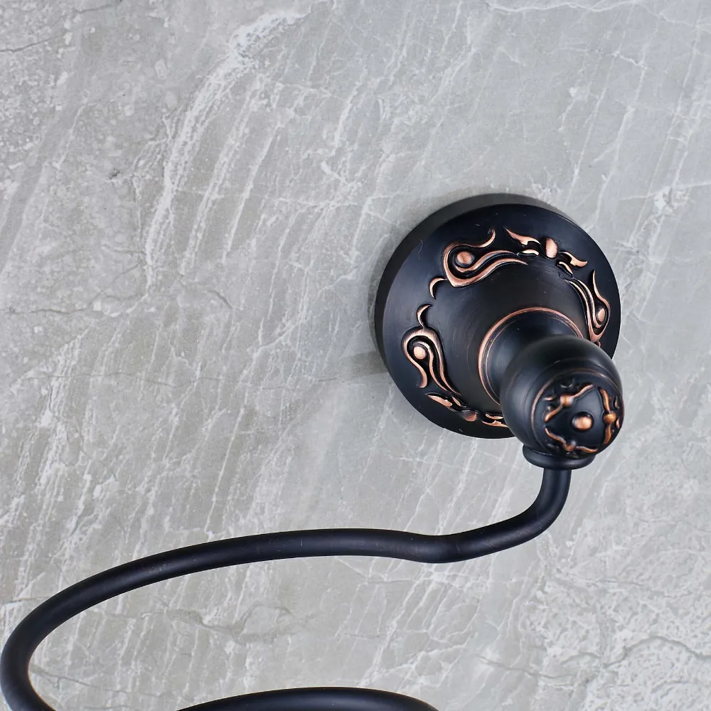 Новый Европейский стильный держатель фена для ванной комнаты бронзовая