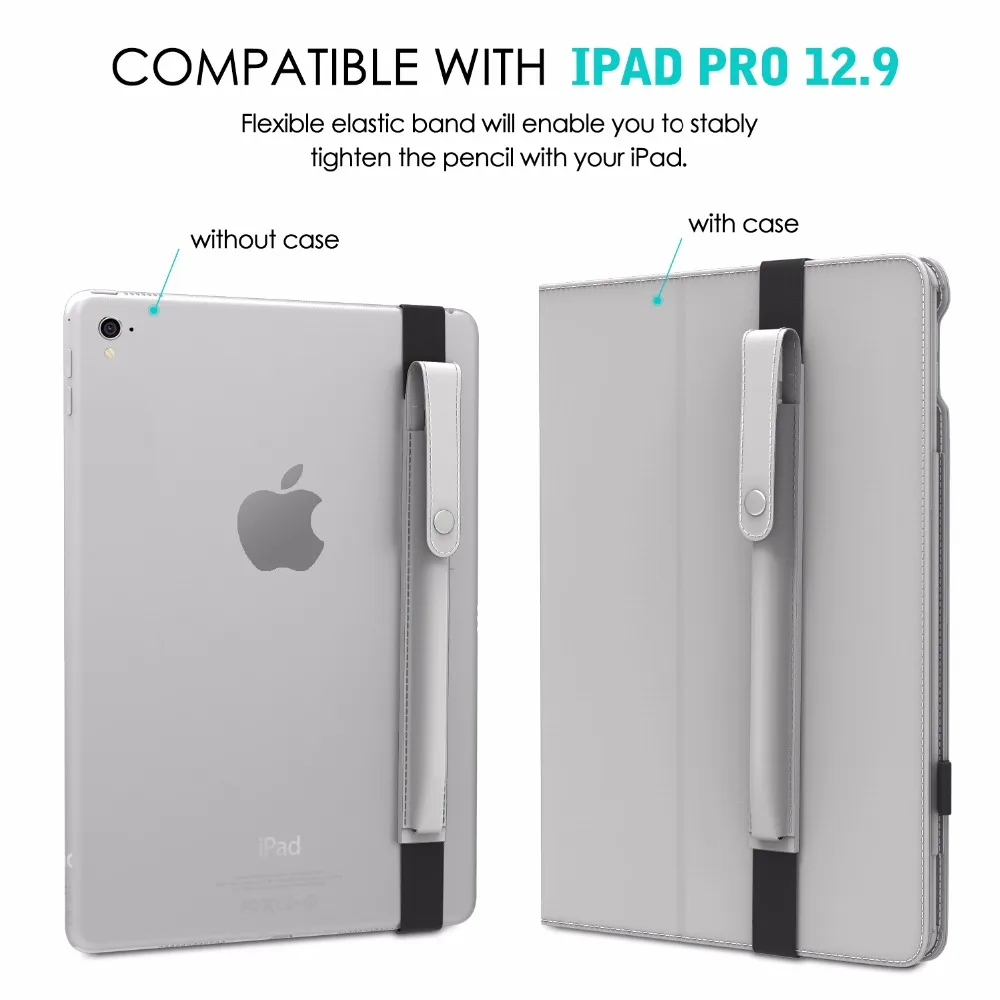 Чехол MoKo для Apple Pencil эластичный Карманный съемный чехол подходит iPad Pro 12 9