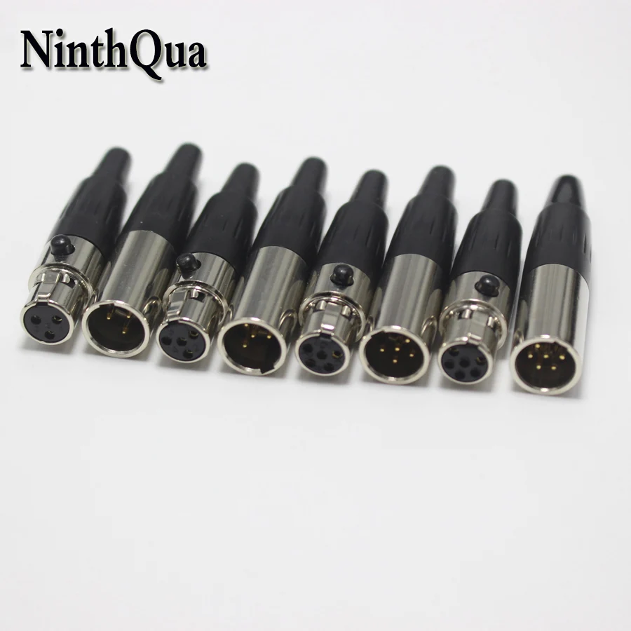 1 шт. Mini XLR 3 4 5 6 контактный штекер/гнездовой разъем маленький 3P Аудио для микрофона