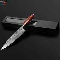 findking new damascus steel blade color wood handle stone shape 8 inch damascus knife chef knife 67 layers damascus steel