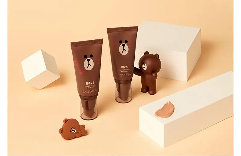 Крем MISSHA Line Friends Edition идеальная Обложка BB 50 мл SPF42 PA + CC крем 30 тональный телесный
