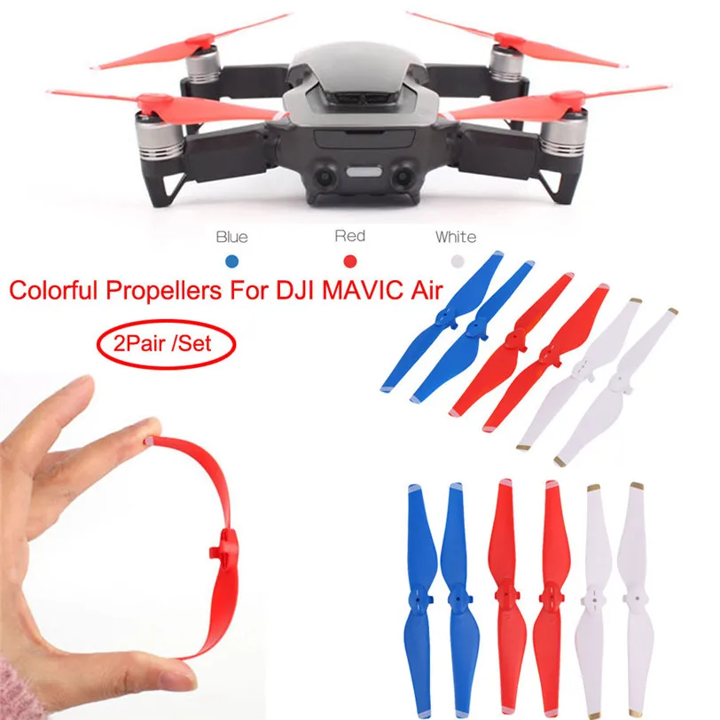 4 шт. 2 пары для DJI Mavic Air быстросъемные малошумные пропеллеры CCW/CW реквизит лезвия для DJI Mavic Air Drone RC аксессуары