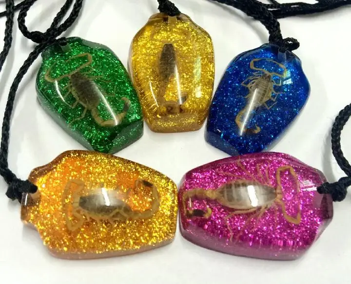 5 pendant cool real golden scorpion colorful style fashion jewelry | Украшения и аксессуары