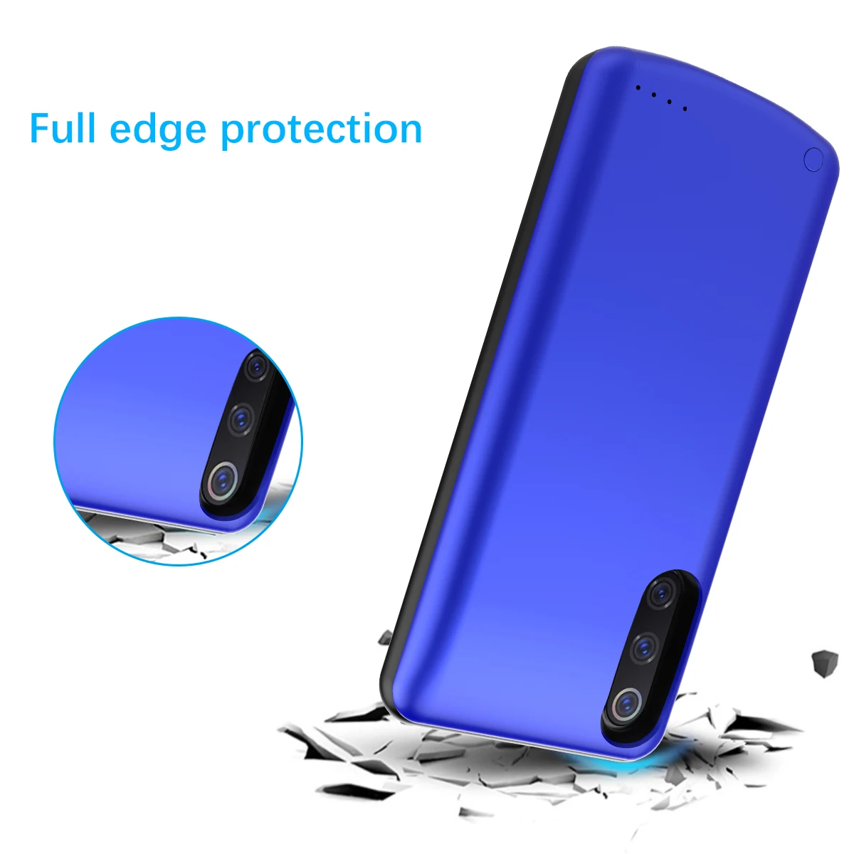 ДЛЯ Vivo S1 Pro Чехол для зарядного устройства 5000 мАч расширенная батарея резервного