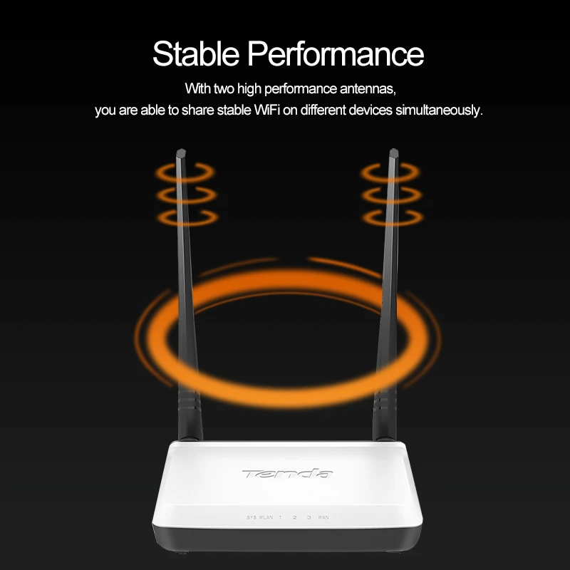 Оригинальный Tenda N300 300 Мбит/с беспроводной wi fi маршрутизатор многоязычная