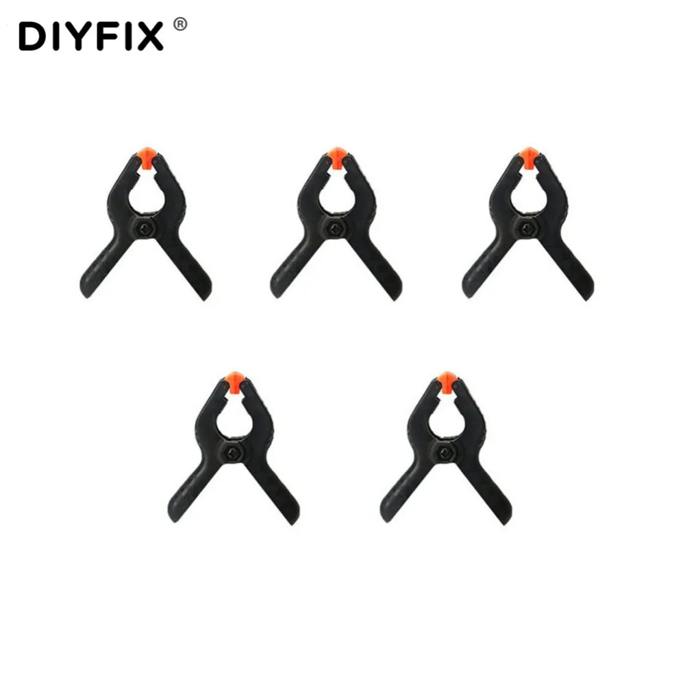 

DIYFIX 5 шт. 2-дюймовый мини пластиковый пружинный зажим приспособление для ремонта ЖК-экрана инструмент для деревообработки DIY ремесло ручные ...