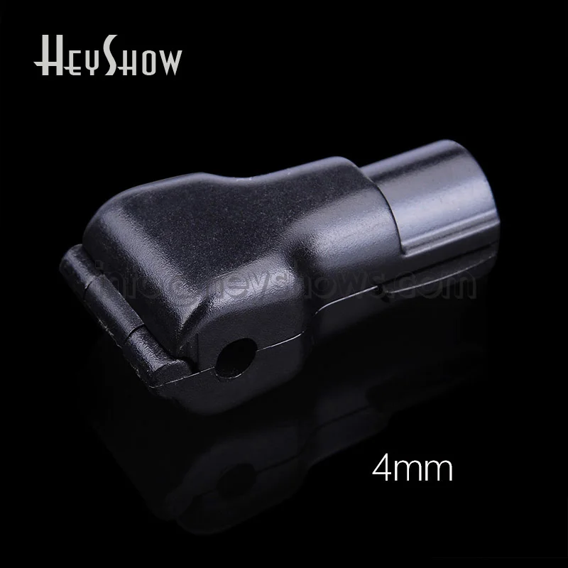 Black Dia 4mm 50 шт. EAS дисплей безопасности Крюк Стоп замок ловля Противоугонная для розничного магазина с 1 шт. магнитный деташер блокировщик - Цвет: Black Dia 4mm