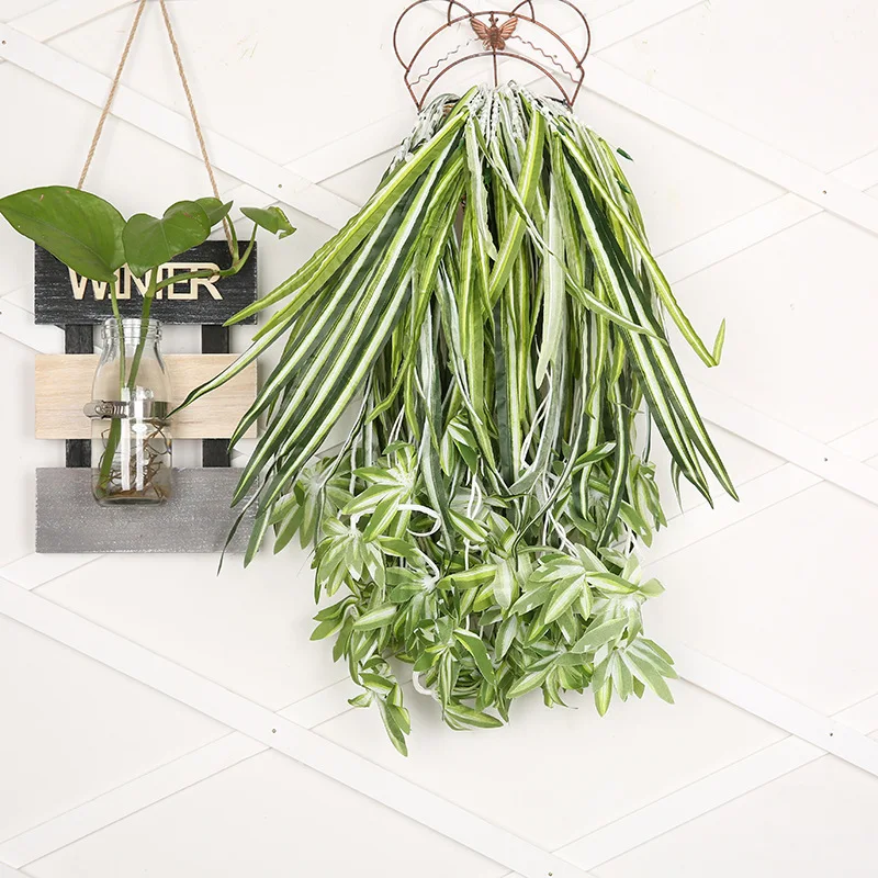 5 вилок настенный хлорофитум Орхидея трава зеленые растения искусственные цветы