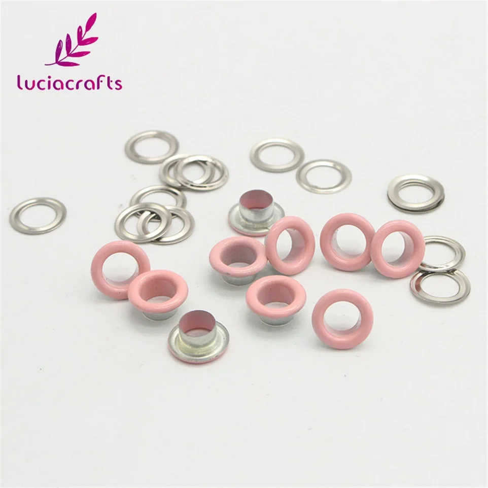 Lucia crafts 50 наборов 10,5*6,5*5 мм Металлические Люверсы для скрапбукинга поделки DIY украшения одежды куклы люверсы аксессуары G1301
