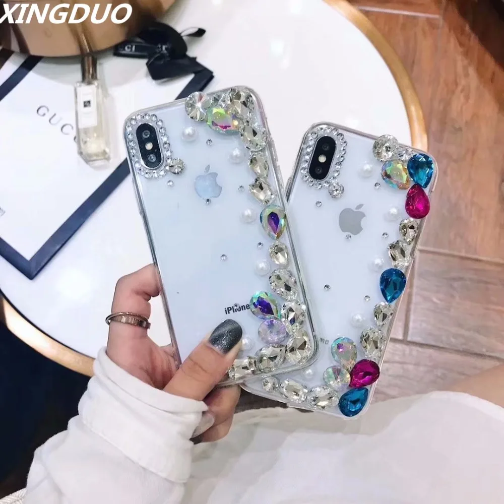 Чехол XINGDUO сделай сам с блестками и бриллиантами для galaxy honor 8x/honor 10 Модный