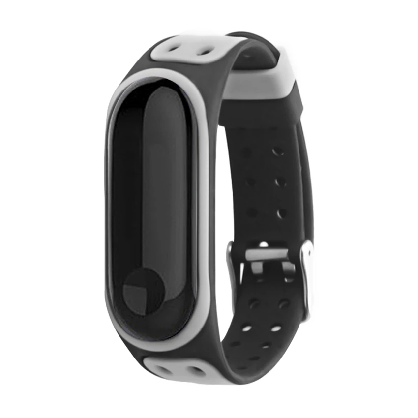 Foonbe двойной цвет замена спортивный мягкий ремешок на запястье для mi band 3 4 часы браслет для Xiaomi 3 4 для mi Band 3 4 ремешок