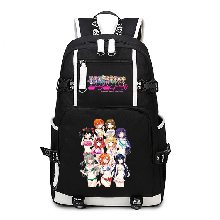 High-Q унисекс аниме Cos lovelive школьный рюкзак Kousaka Honoka Minami kotory Sonoda Umi Повседневный