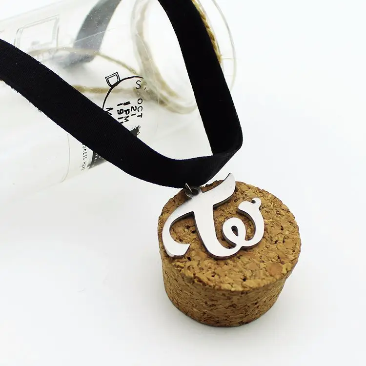 Колье с двумя кольцами в стиле K-POP |