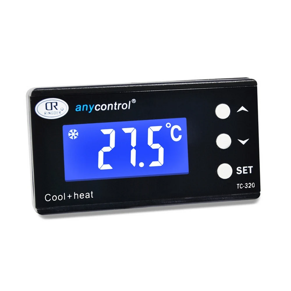 Digital Thermostat Temperature Controller For lizard Fish Aquarium Waterproof Sensor Outlet LCD 2 Stage Heating Cooling Mode | Инструменты