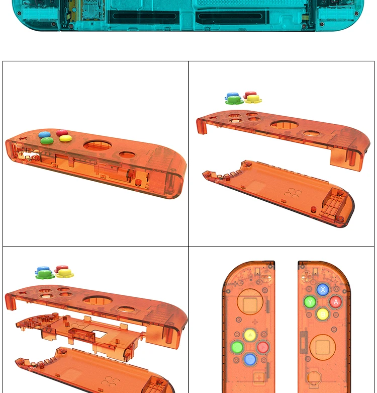 DIY Корпус Замена Прозрачный для joycon Joy-con консоли переключателя L R контроллер запчасти для ремонта