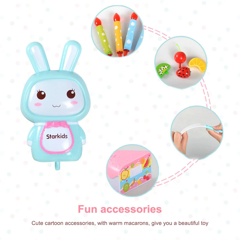 37 шт./компл. детские игрушки для ролевых игр имитации торта на день рождения милый