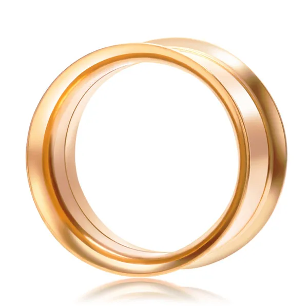 inner -gold JUNLOWPY, Эспандер для ушей из нержавеющей стали, растяжки, серьги, заглушка, измерители, тоннель, ушко, пирсинг, ювелирные изделия, 2 шт., 2-20 мм - Окраска металла: inner -gold