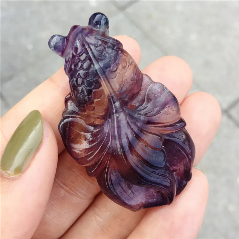 Натуральная флюоритовая подвеска красочный флюорит одежды цепочка Большая в