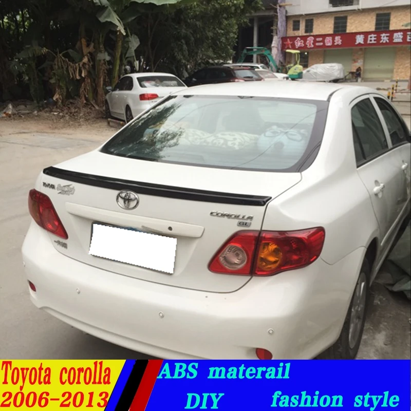 Для Toyota Corolla altis Спойлер ABS Материал заднее крыло автомобиля праймер цвет задний