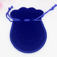 free shipping 50pcslot royal blue gourd velvet bags 7x9cm small charm jewelry packaging bags favor wedding drawstring gift bag