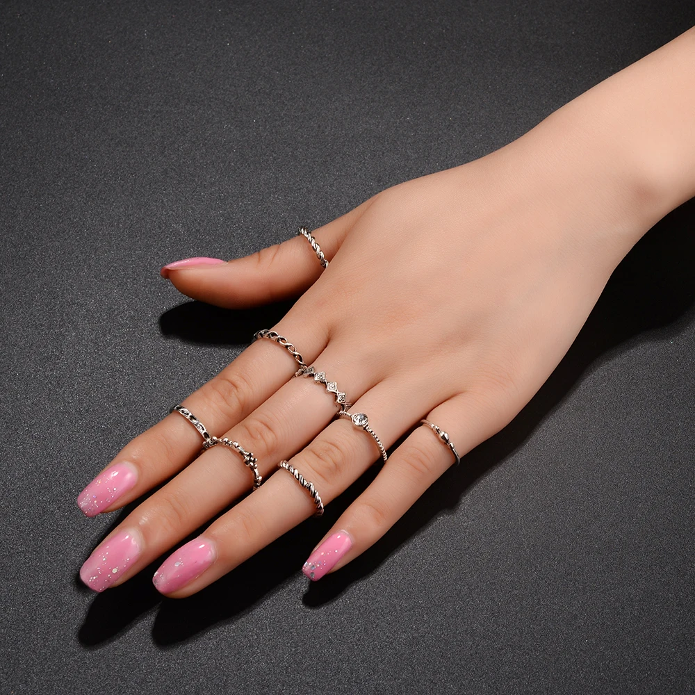 8 шт./компл. Ретро стиль серебряный цвет защита от солнца закрученные резные