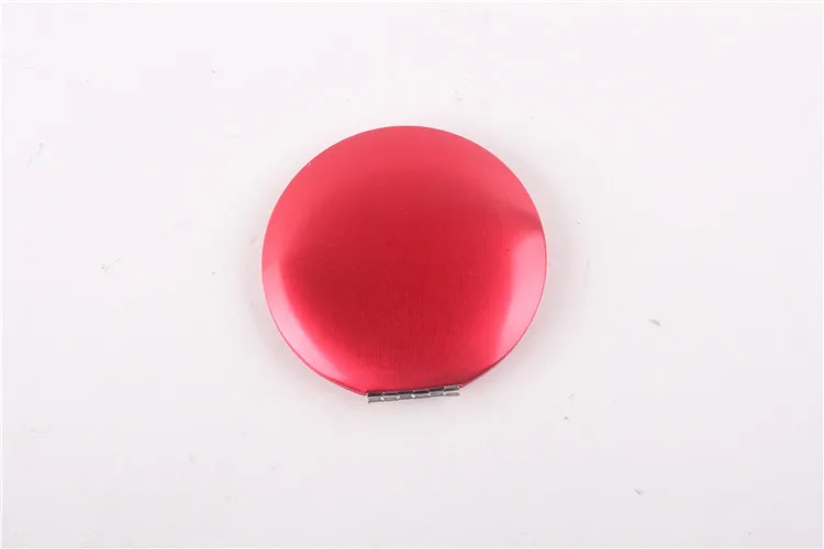 Индивидуальные компактный Гримерное зеркало Портативный металла алюминиевая