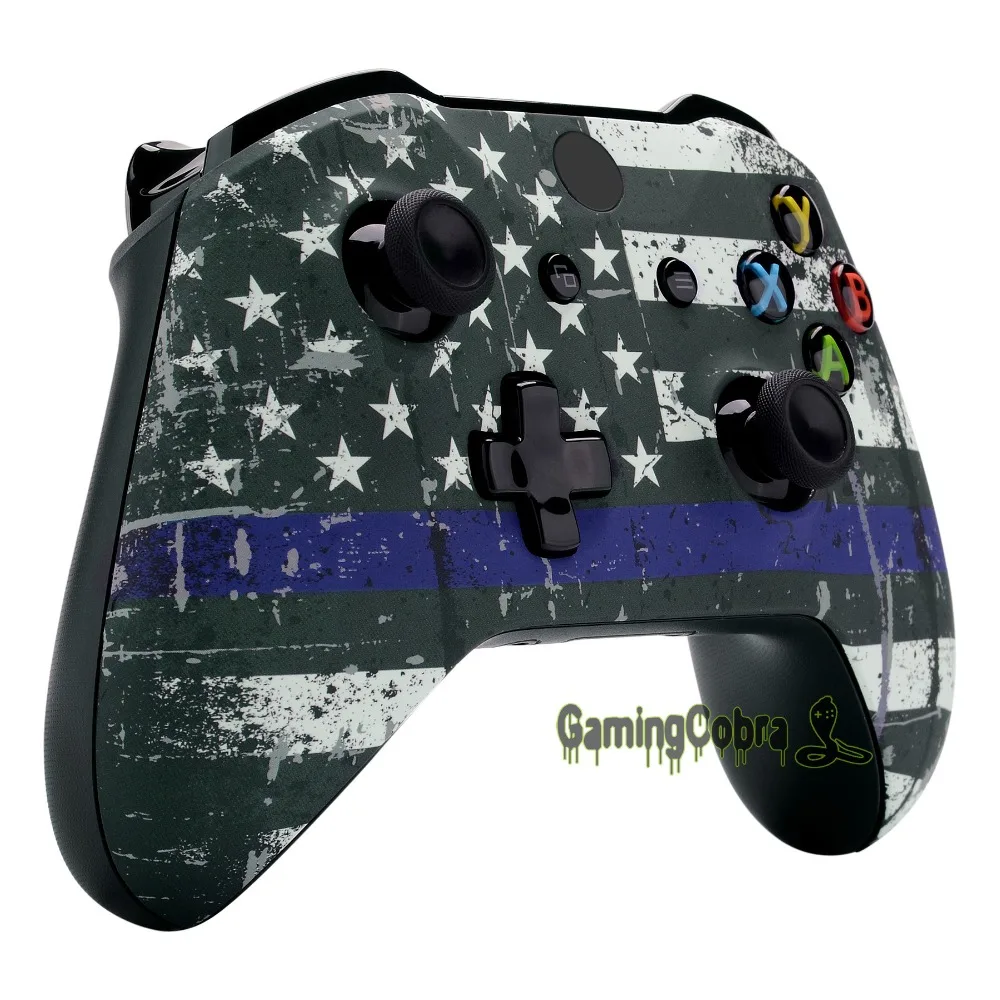 Тонкий корпус с синим флагом США рисунком отверткой для контроллера Xbox One X S # SXOFT30X