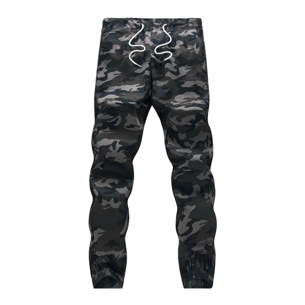 Army Green Мужские штаны для бега, осень, хлопок, шаровары, мужские камуфляжные военные штаны, свободные удобные брюки-карго, камуфляжные штаны для бега - Цвет: Army Green