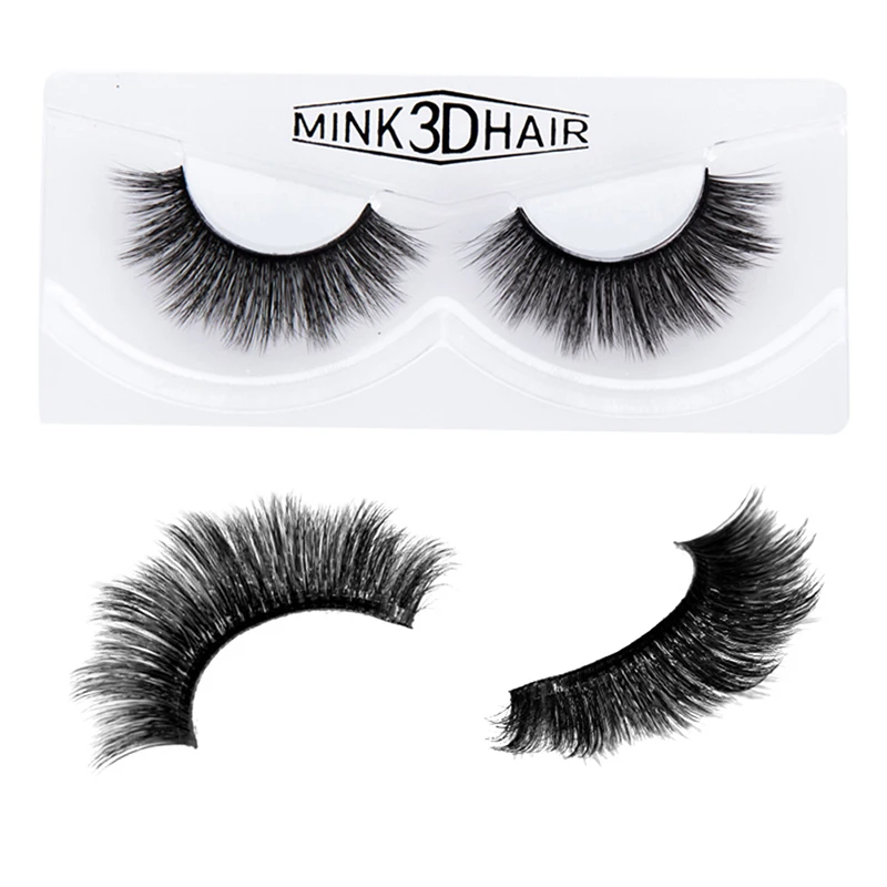 1 пара Новый 3d норки ресницы расширение ресниц норковые для beauty natural Накладные