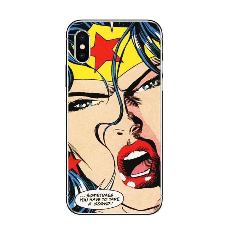 Чехол Seracase Wonder Woman для iphone 11 PRO MAX 5S SE 6 6S XR XS 7 7PLUS X 8 8PLUS жесткий пластиковый корпус|case