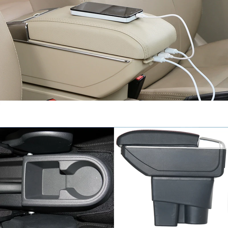 Автомобильный подлокотник центральный магазин коробка с USB док-станция для skoda rapid Yeti spaceback 2012 2013