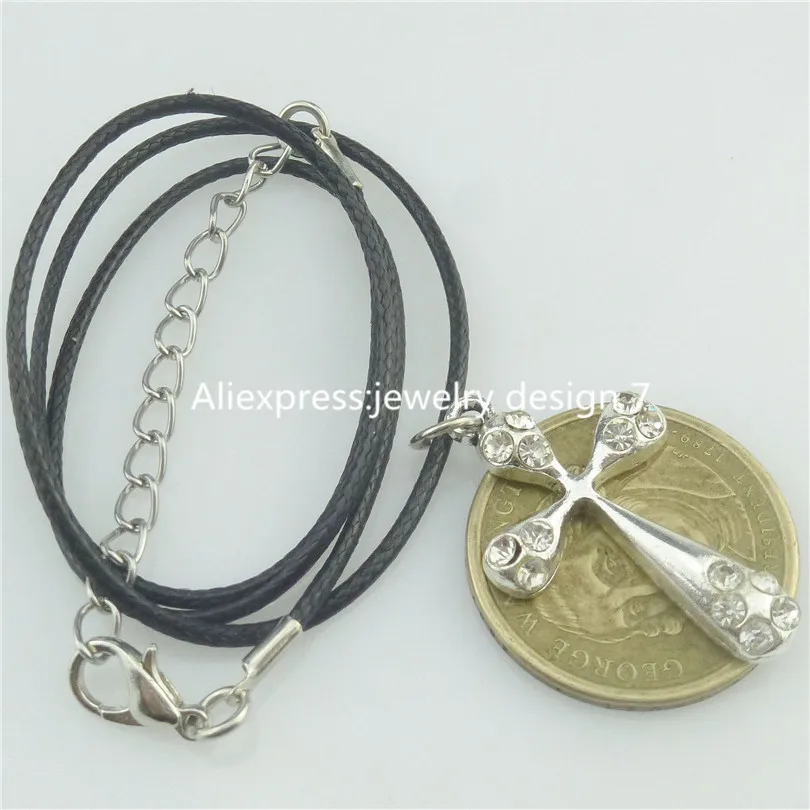 Free shipping 16993 Vintage Religious Jesus Cross Pendant 17&quot Choker Collar Short Necklace 12514 | Украшения и аксессуары