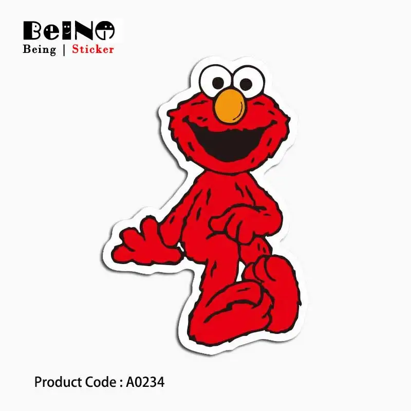 Милый мультфильм Elmo Наклейка Большая Белая птица аниме непромокаемый чемодан