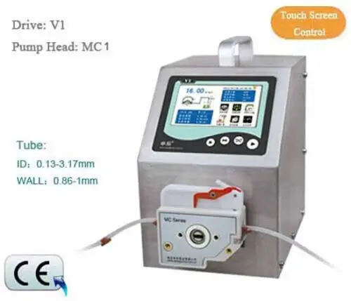 

Peristaltic Pump V1 Dispensing 1 channel MC1 10 Roller 0.000067 -32ml/min per channel CE Certification One Year Warranty