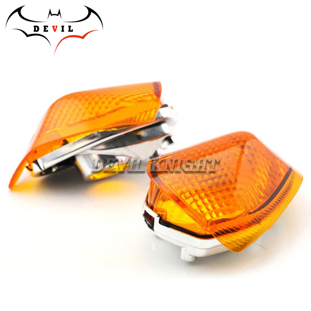 rear amber Для KAWASAKI ZZR 400/600 ZZR400 ZZR600 ZX600E 1994-2004 Аксессуары для мотоциклов передний и задний указатели поворота Индикатор светильник лампа объектив - Цвет: rear amber