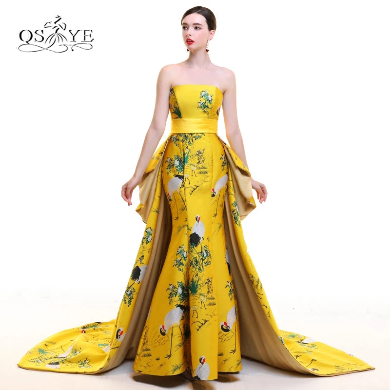 2018 Новое поступление 3D с цветочным принтом Длинные вечерние платья для