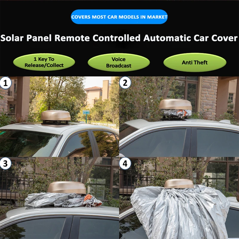 Автоматическая Автомобильная крышка Solor energy Полностью с дистанционным