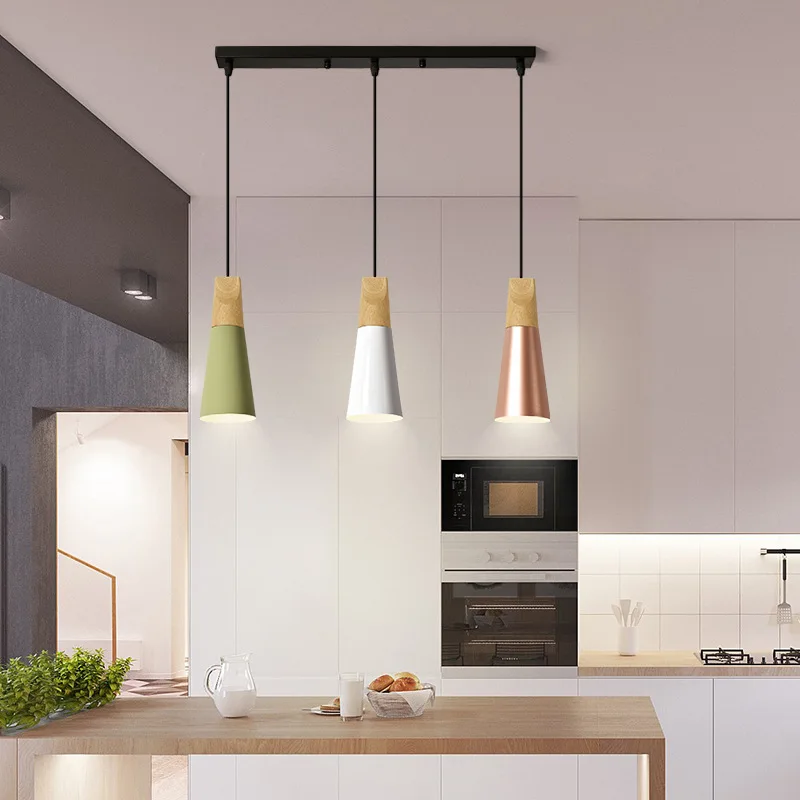 Скандинавский современный комбинированный барный подвесной светильник s