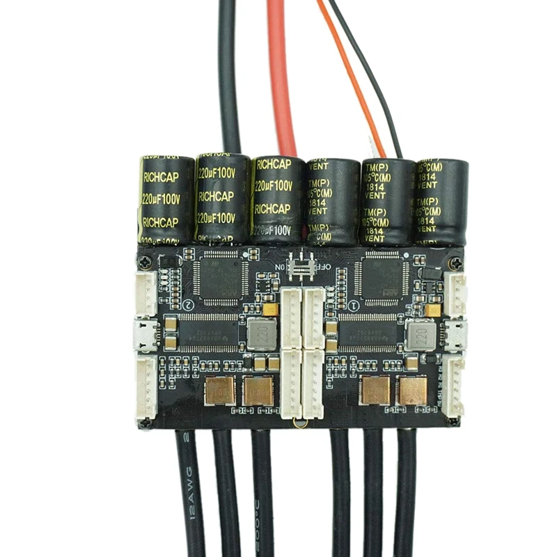V4.20 двойной Fsesc4.20 100A Esc W/Bec анодированный алюминиевый радиатор для электрического