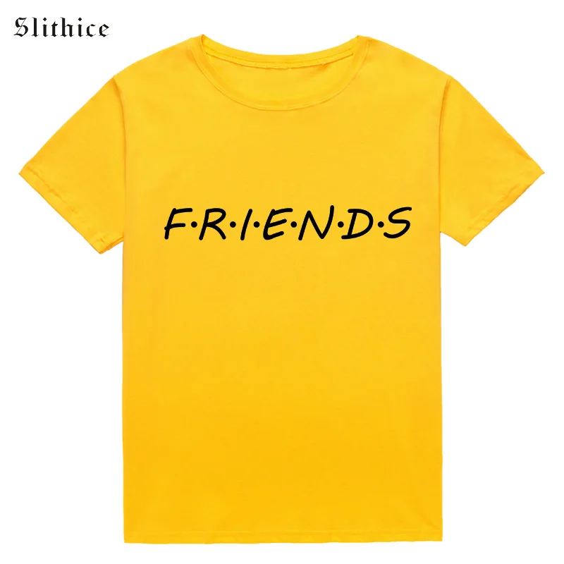 

Slithice T-Shirt Top Harajuku Letter print Summer Tops Fashion Casual Tees For Women Friends TV Show Shirt Gift T shirt Black