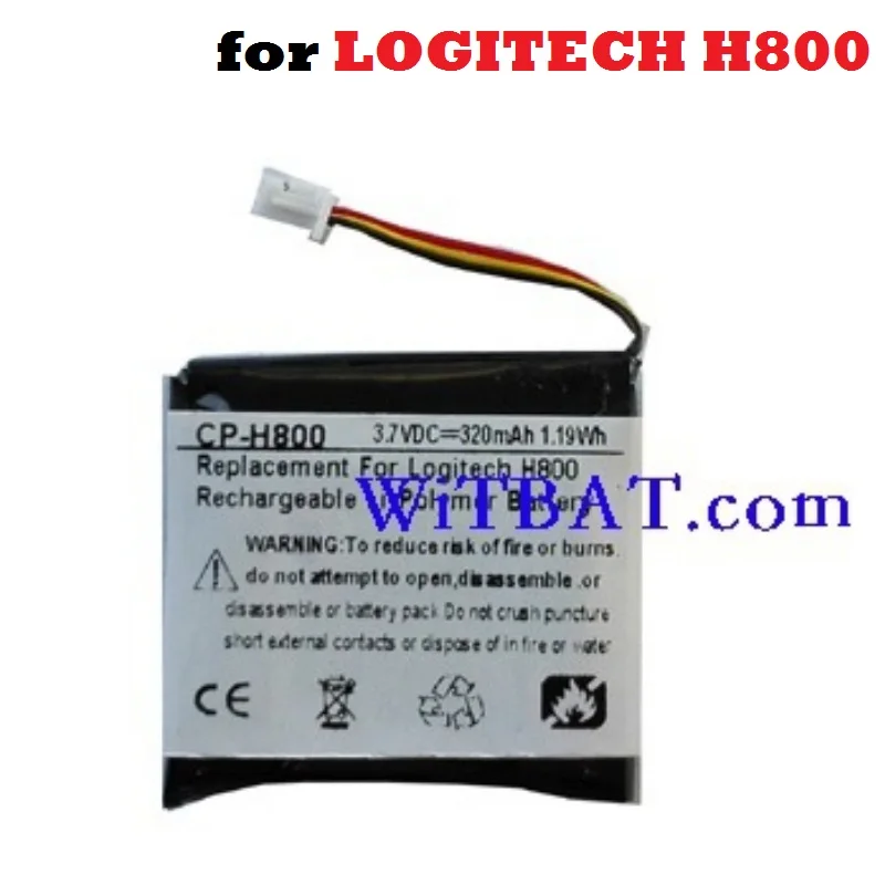 AHB472625PST Замена батареи для LOGITECH H800 LOGITECHH800 наушники 3,7 в 320 мАч литий-полимерный перезаряжаемый