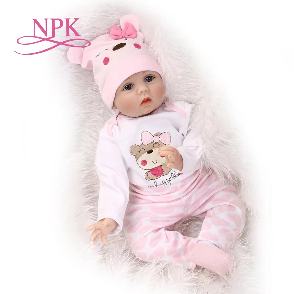 55 см мягкий силиконовый корпус bebes Reborn Baby кукла игрушка для девочек Новорожденный ребенок подарок на день рождения перед сном раннее образование Рождественский подарок