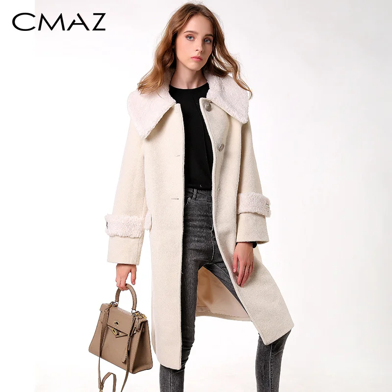 CMAZ 2019 осенне зимнее шерстяное пальто женский темперамент женское популярное