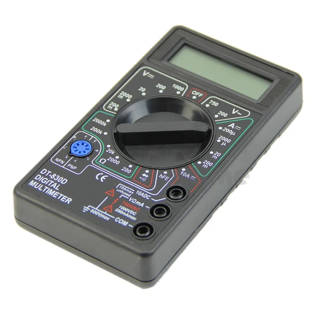 F85 цифровой мультиметр с зуммером напряжения Амперметр тест зонд DC AC lcd