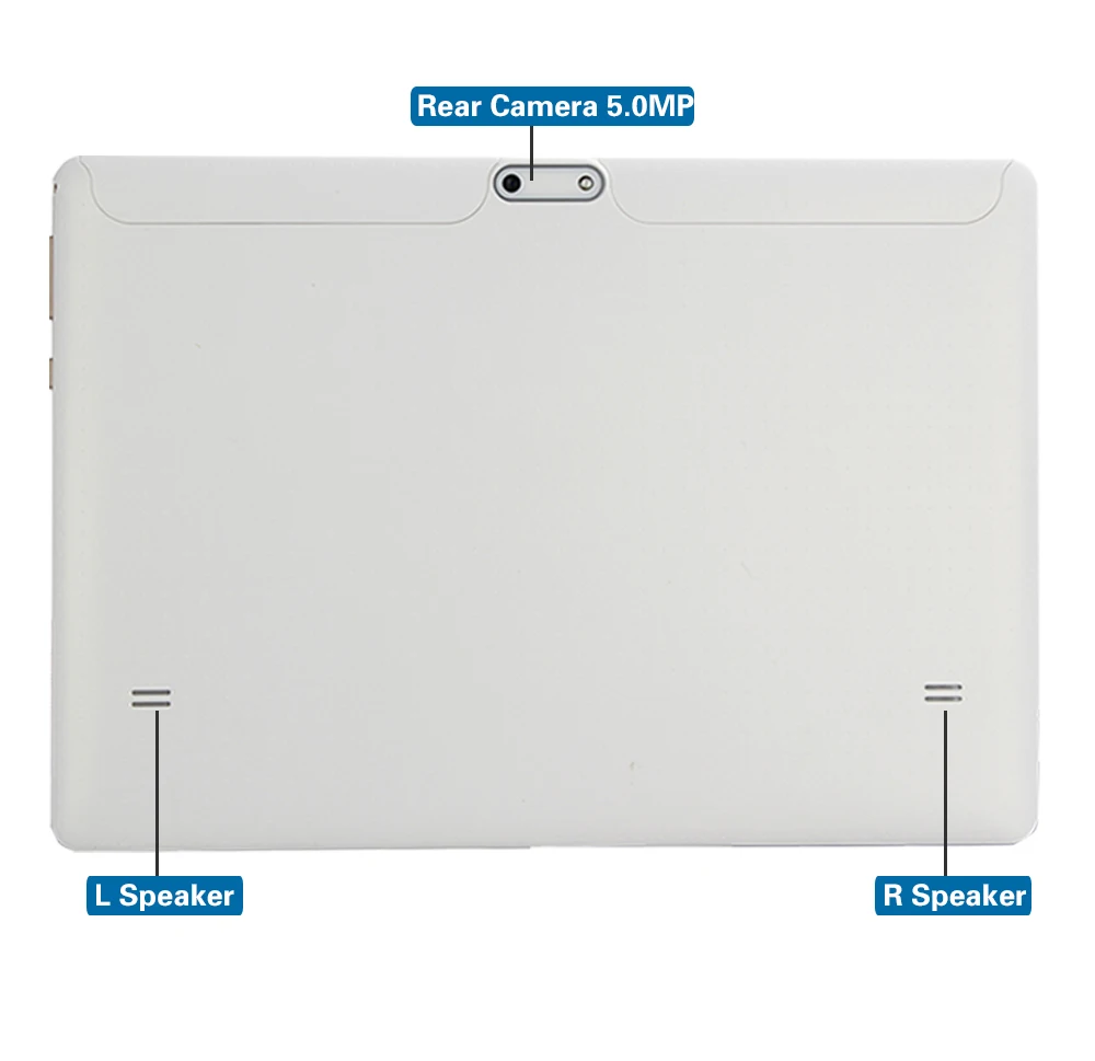 Планшетный ПК с экраном 10 дюймов Android 7 0 Восьмиядерный 4 Гб ОЗУ 64 ПЗУ GPS 5 МП 1280x800 IPS 3G