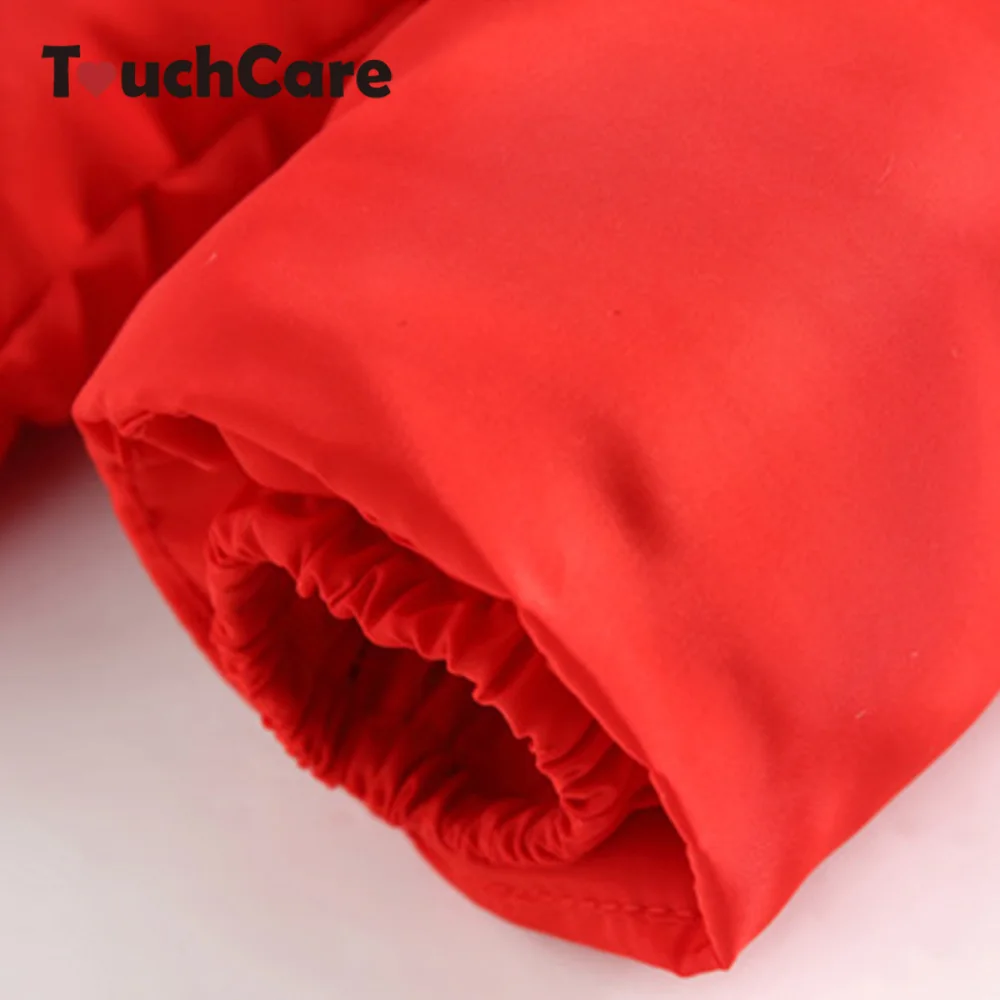 TouchCare/утепленная детская зимняя верхняя одежда с меховым капюшоном пуховые парки