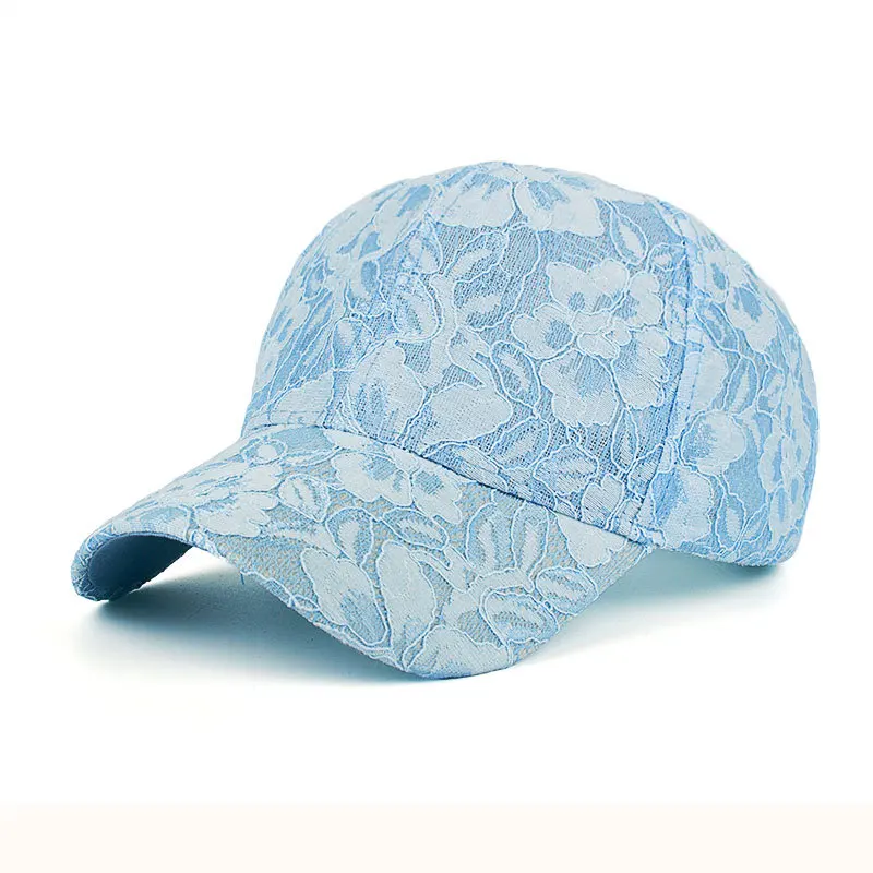 Женские кружевные бейсболки с цветочным принтом летняя шляпа от солнца Снэпбэк