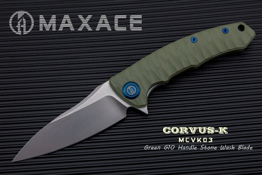 Maxace Corvus K складной нож Походный K110 стальной stonewash|Уличные инструменты| |